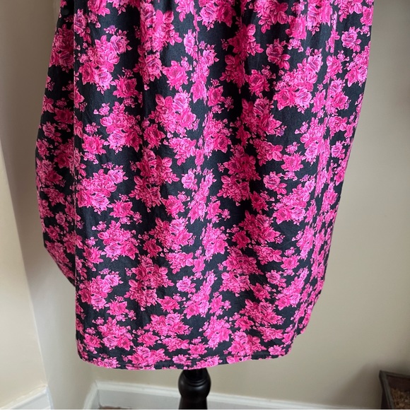 Decree Floral Cotton Strappy Sleeveless Top Pink Sz XL - Picture 13 of 16